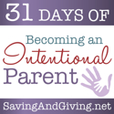 31 Days of Becoming an Intentional Parent